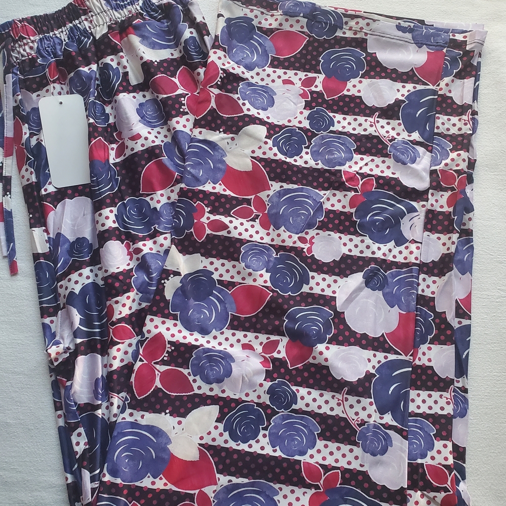 Floral Striped Lounge Pants